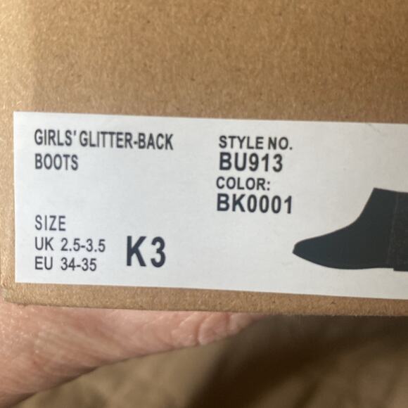 Crewcuts black half glitter boots - Picture 8 of 11